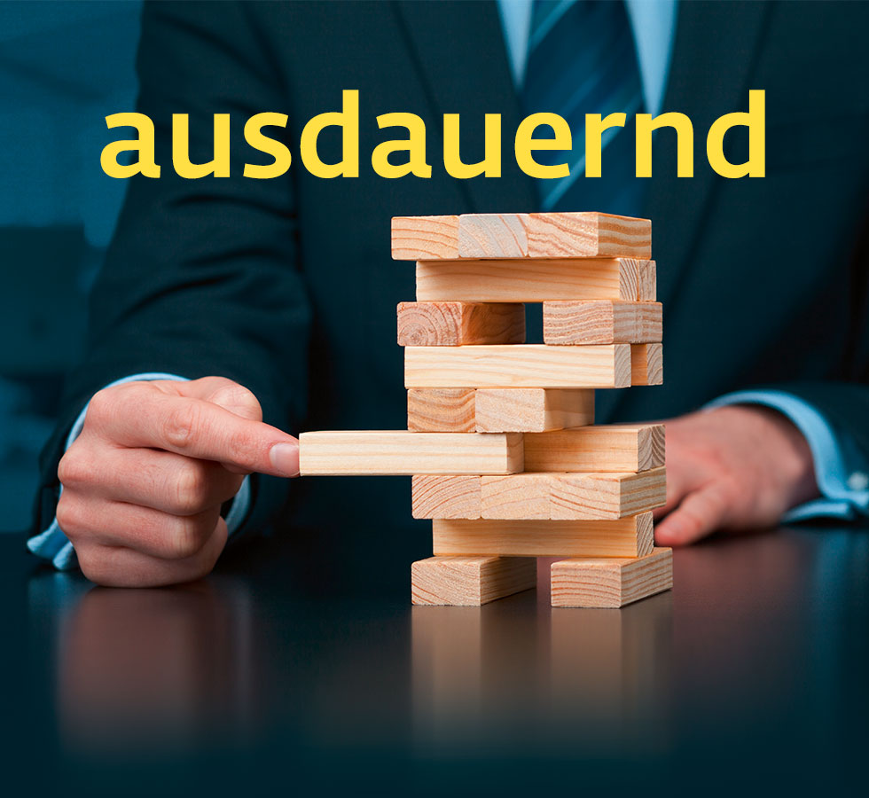 Unternehmen Werte Ausdauernd