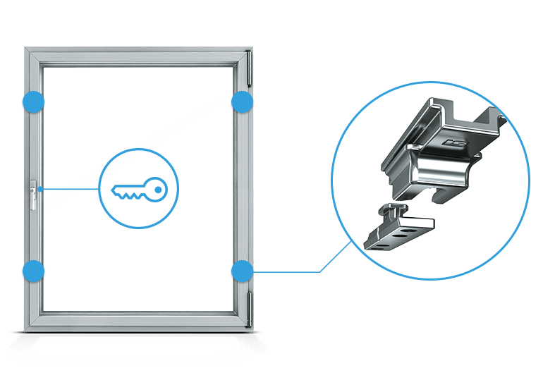 Fenstersysteme Beschlaege Fuer Aluminium Zentralverschluss Rc2