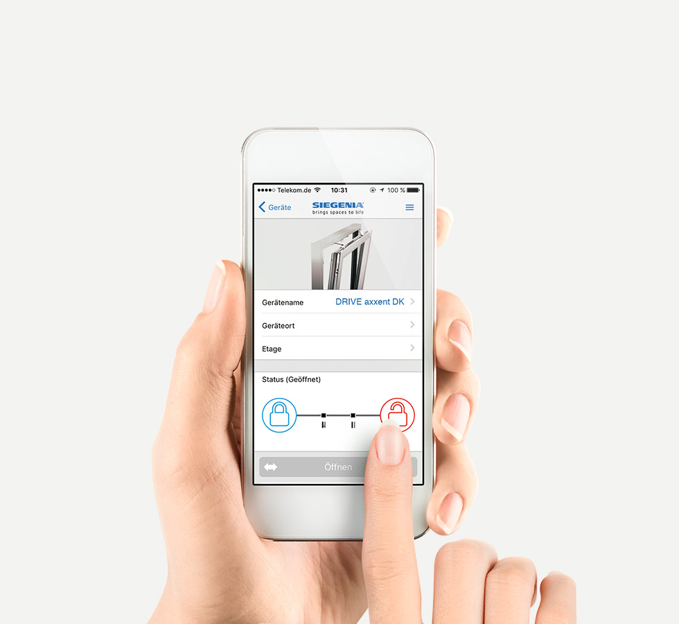Komfort Komfortfenster Axxent-drive Comfort-app