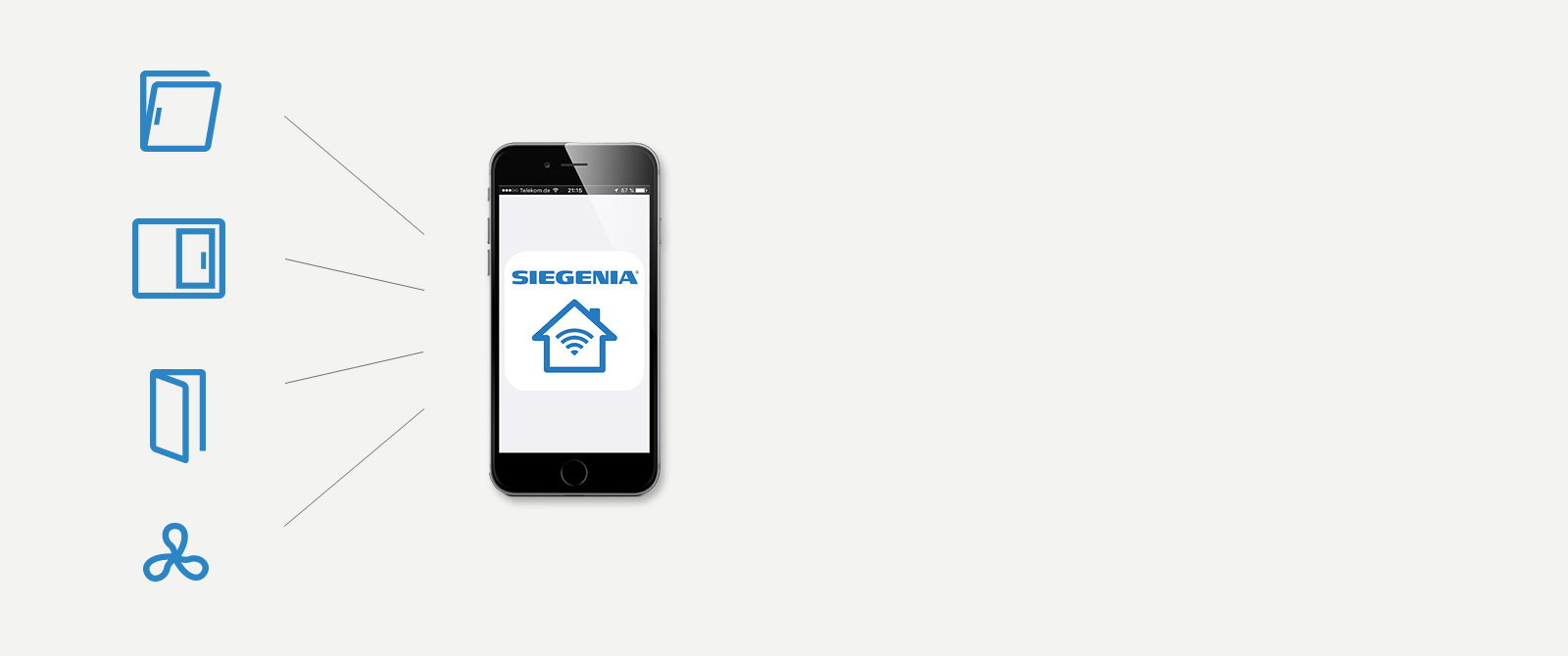 Smart-home Comfort-app Uebersicht-ansteuerung