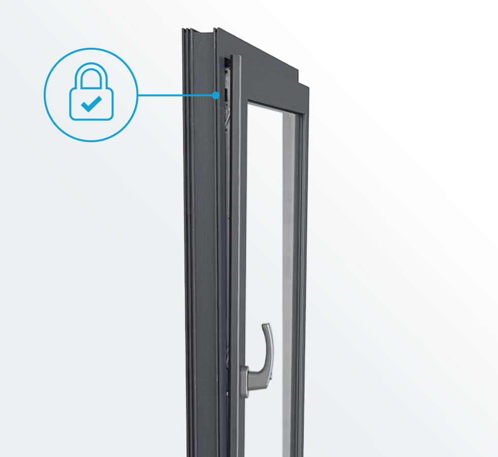 Sicherheit Spaltlueftung-vent-secure Fenster Detail